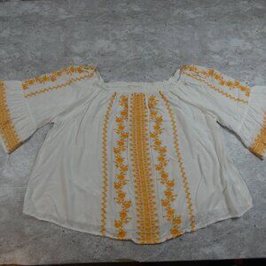 Savanna Jane Embroidered Swing Shirt Convertible Resort Wear